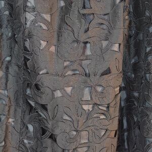 100% Silk Cut Lace Black Skirt SZ 14 Talbots